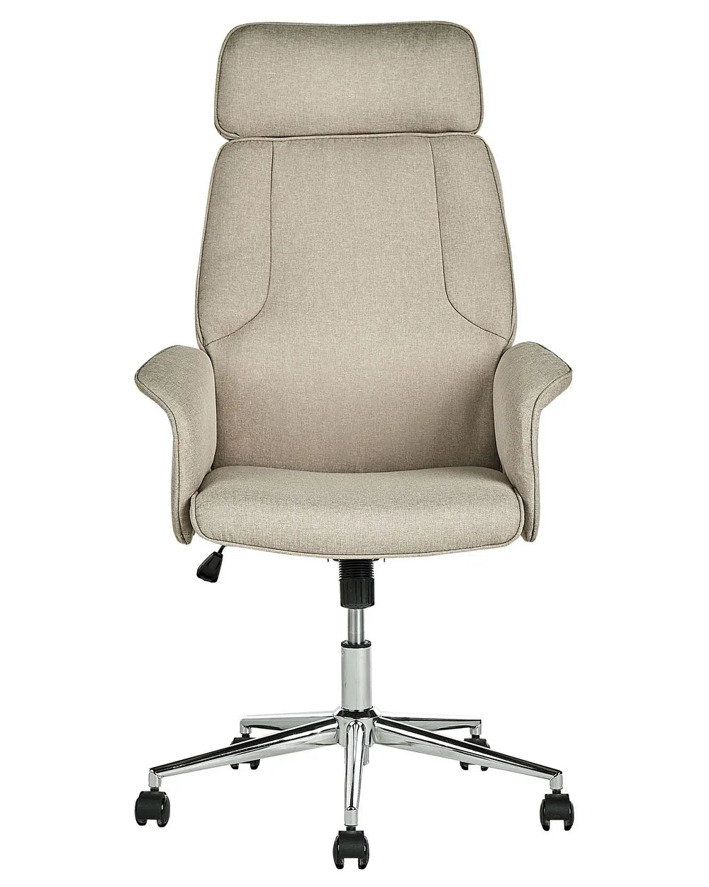 Office Chair Beige with Smooth Rolling Castors Katrein