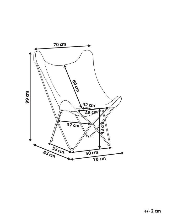 Armchair Faux Fur White Nedrah
