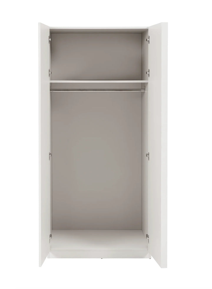 Albion Stone Grey Double Wardrobe