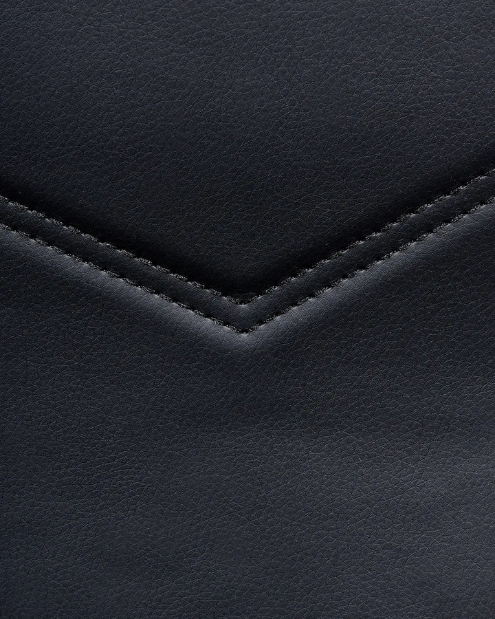 Office Chair Faux Leather Black Lollie