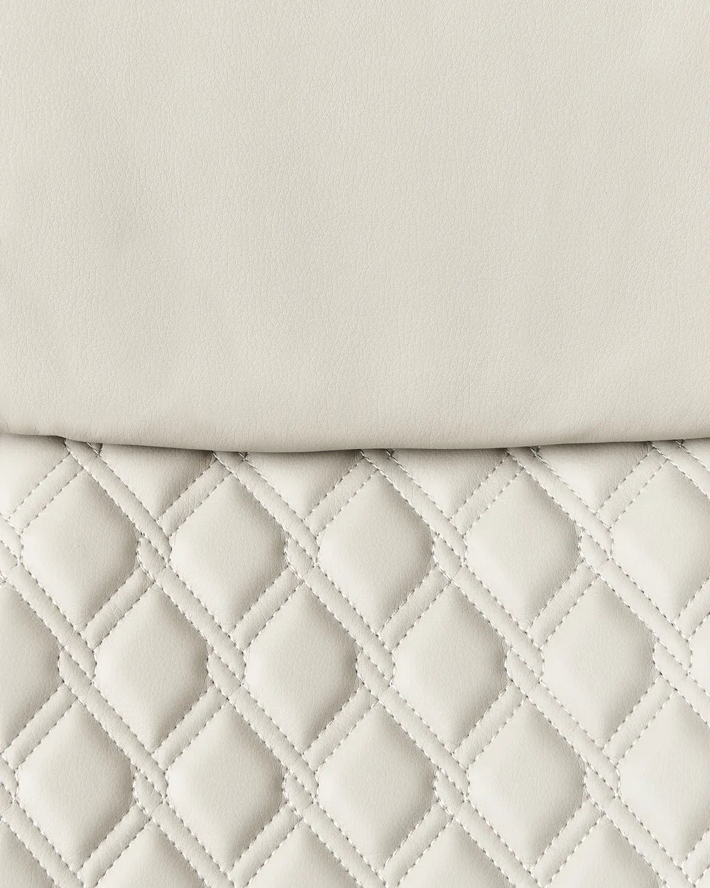 Executive Chair Faux Leather Beige Whitney