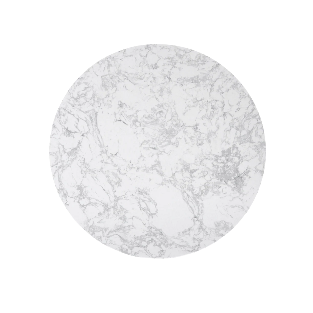 Hazel Black & White Marble Round Coffee Table