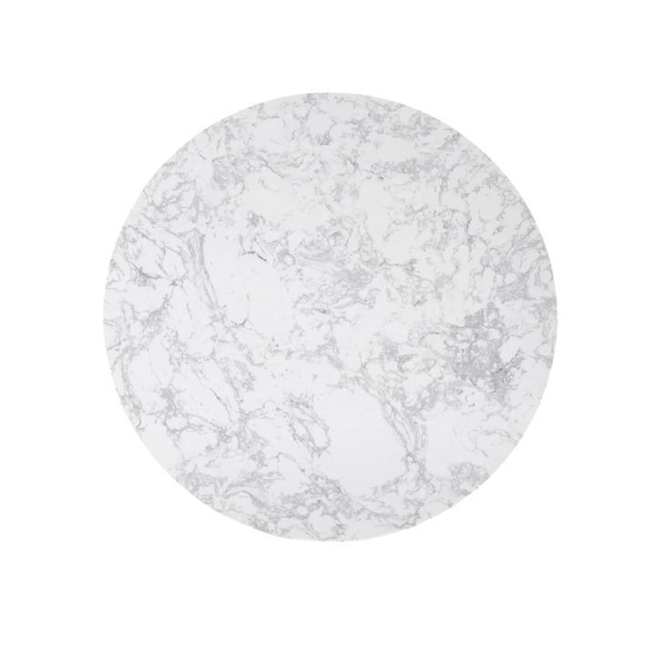 Hazel Black & White Marble Round Coffee Table
