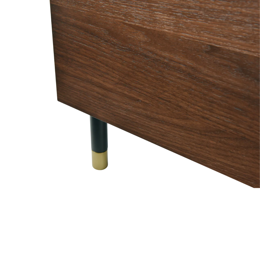 Willow Walnut Brown Wood Double Wardrobe