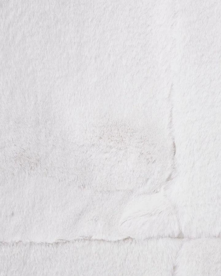 Armchair Faux Fur White Nedrah