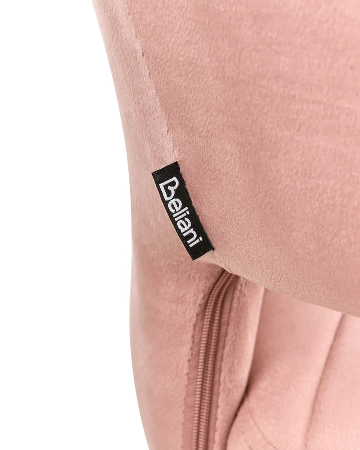 Desk Chair Velvety Fabric Pink Oliver