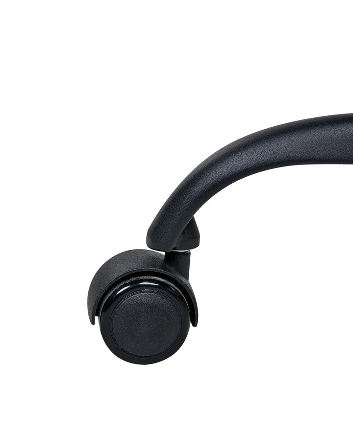 Office Chair Faux Leather Black Lollie