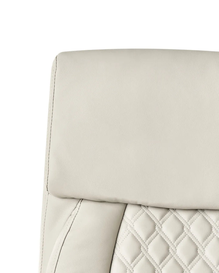 Executive Chair Faux Leather Beige Whitney