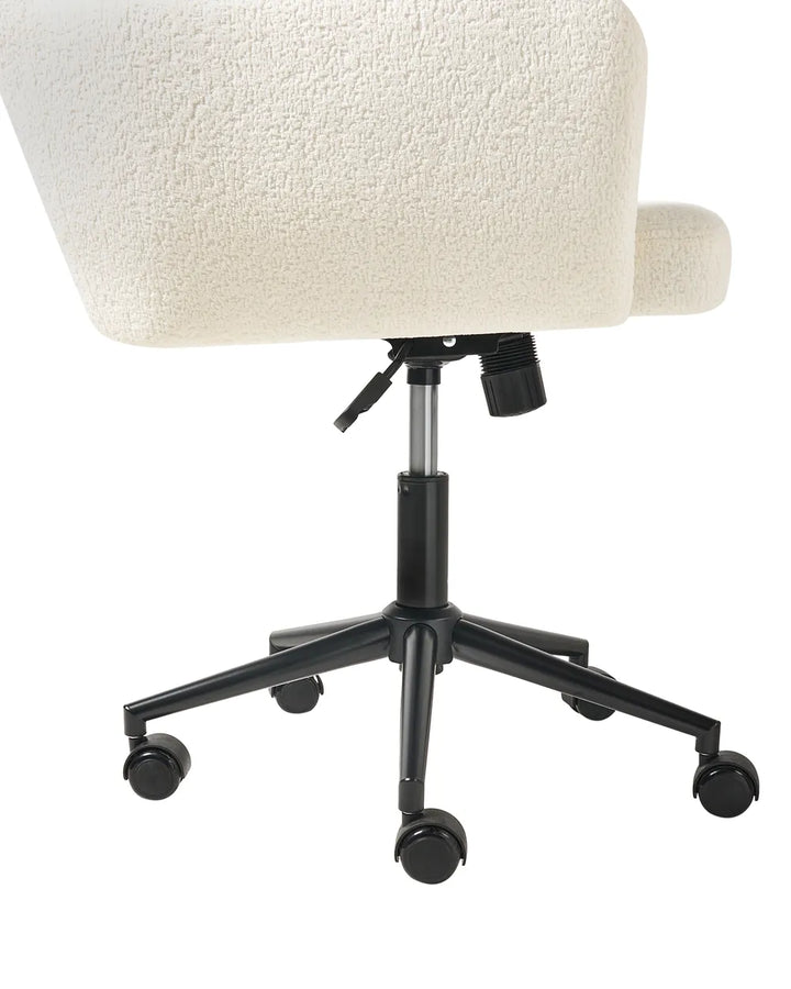 Desk Chair Boucle Off-White Brionni