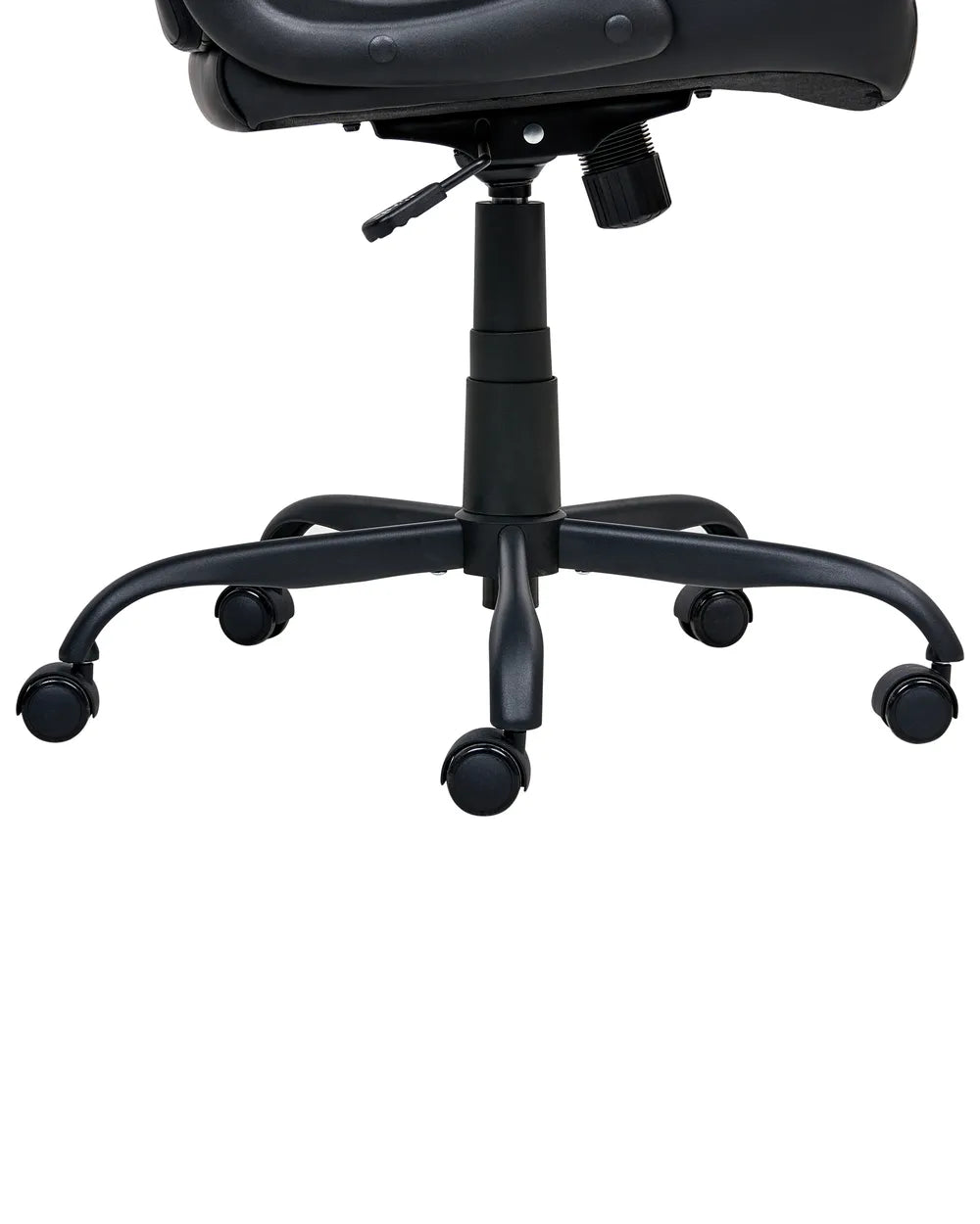 Office Chair Faux Leather Black Lollie