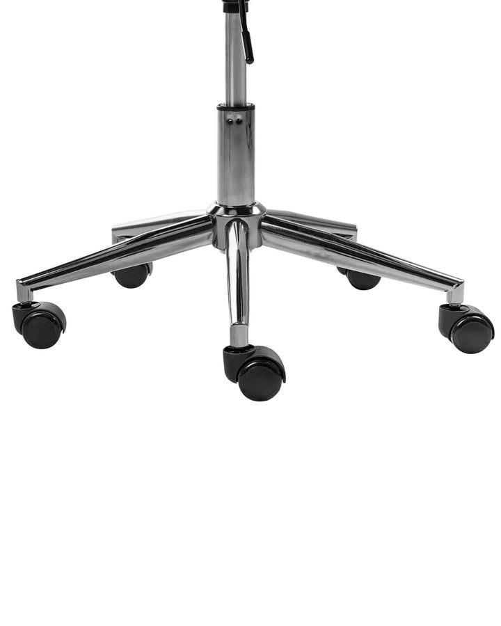 Desk Chair Velvety Fabric Pink Oliver