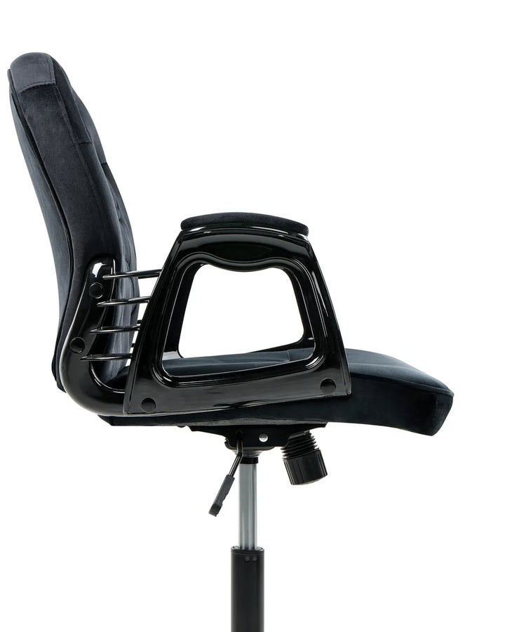 Desk Chair Velvet Black Neeya