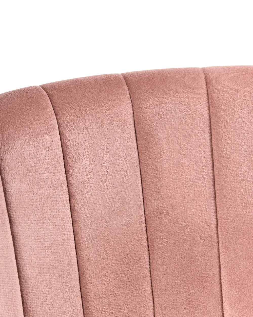 Desk Chair Velvety Fabric Pink Oliver