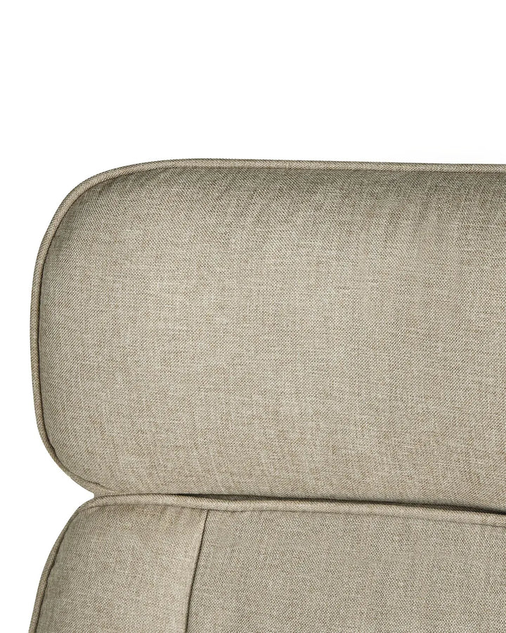 Office Chair Beige with Smooth Rolling Castors Katrein