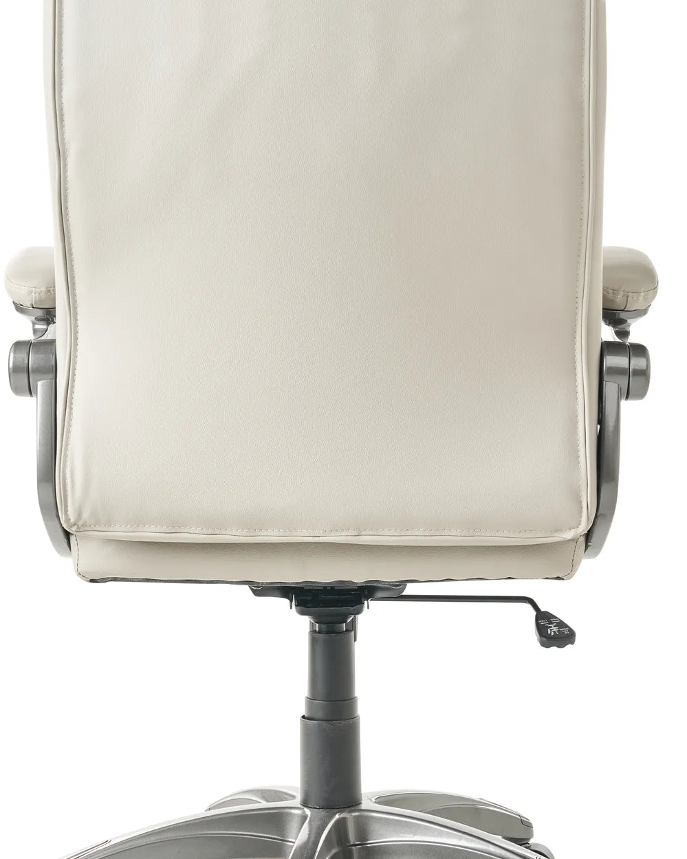 Executive Chair Faux Leather Beige Whitney