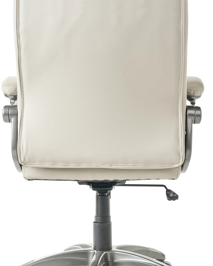 Executive Chair Faux Leather Beige Whitney