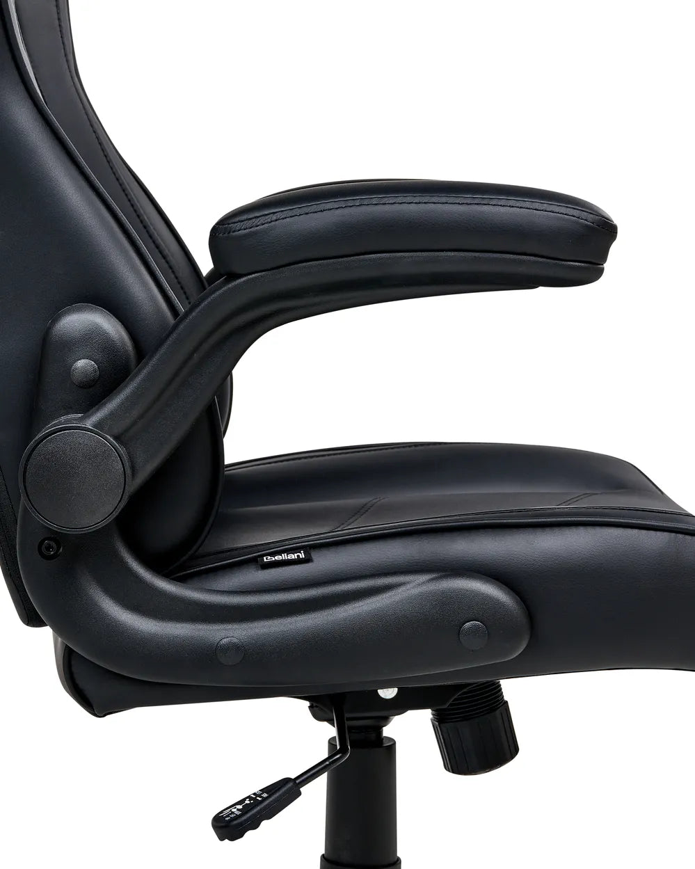 Office Chair Faux Leather Black Lollie
