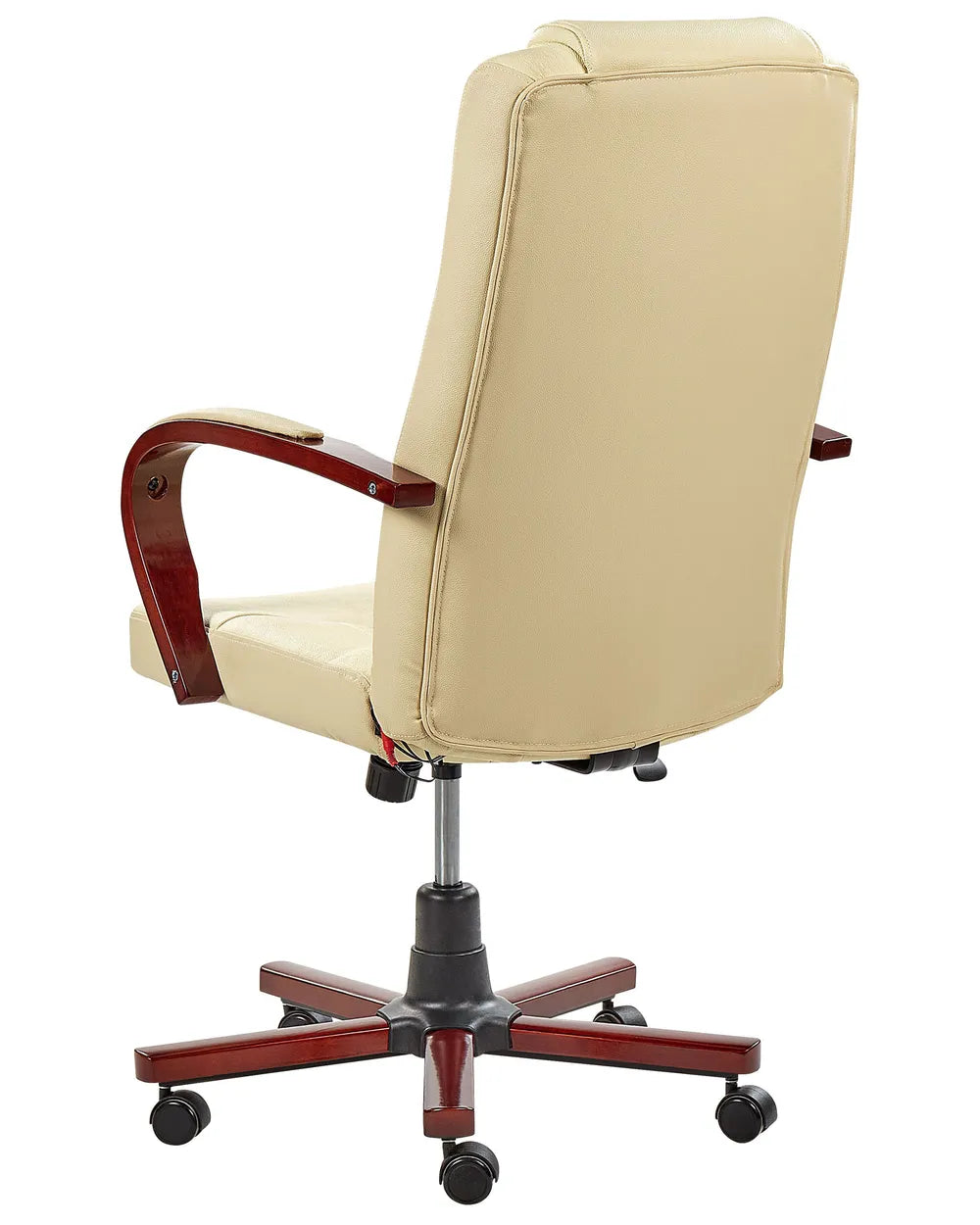 Massage Chair with Heating Leather Beige Chemika
