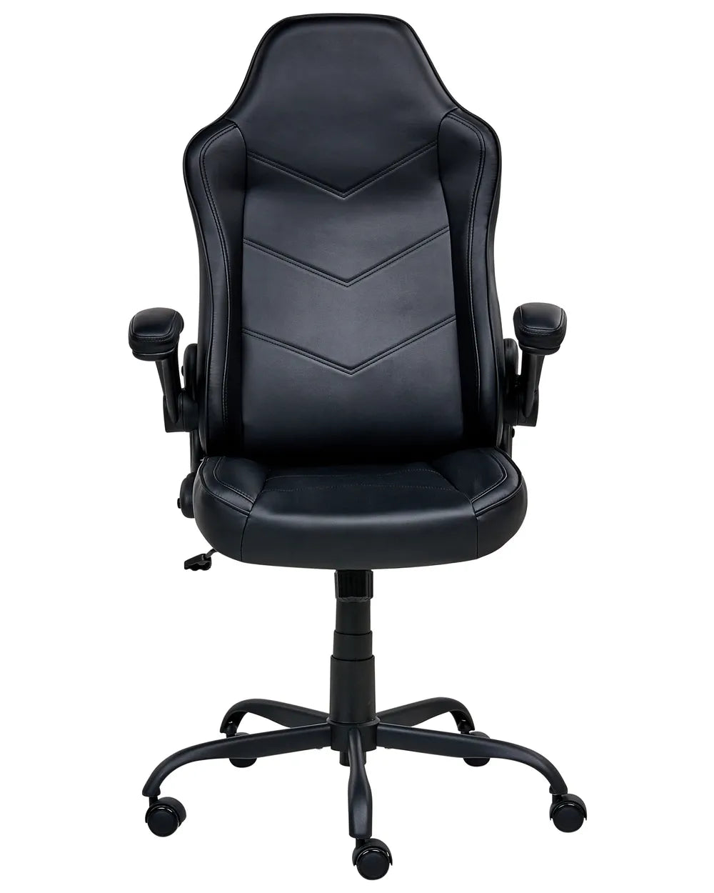 Office Chair Faux Leather Black Lollie