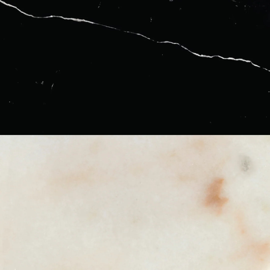 Thyme White Marble Round Side Table