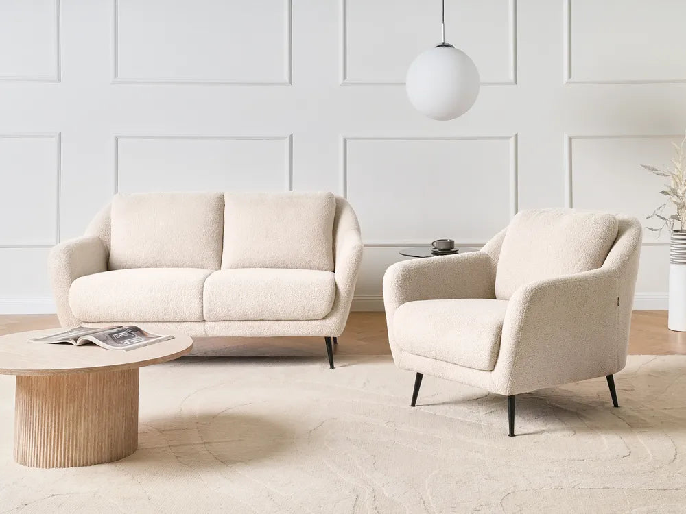 Armchair Boucle Beige Eamor