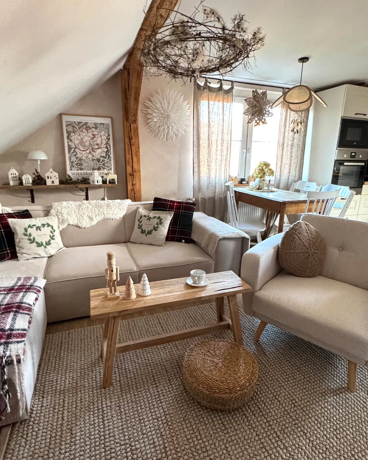 Armchair Fabric Light Beige Raeliegh