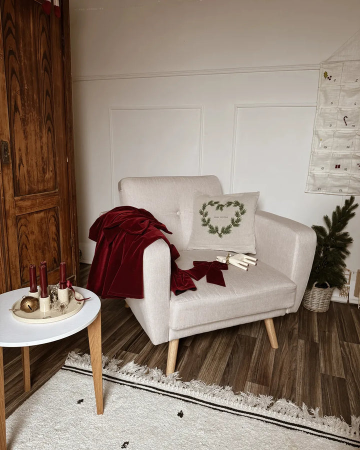 Armchair Fabric Light Beige Raeliegh