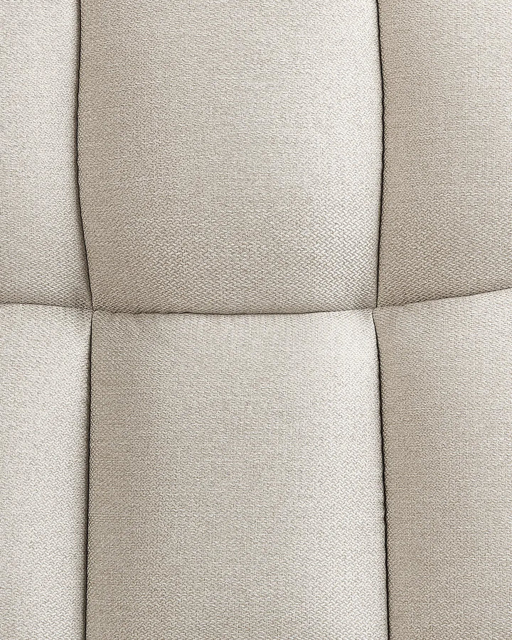 Recliner Chair with Footstool Faux Linen Light Beige Ambrie