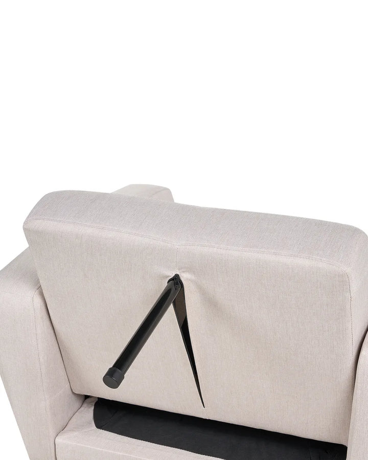 Armchair Fabric Light Beige Raeliegh