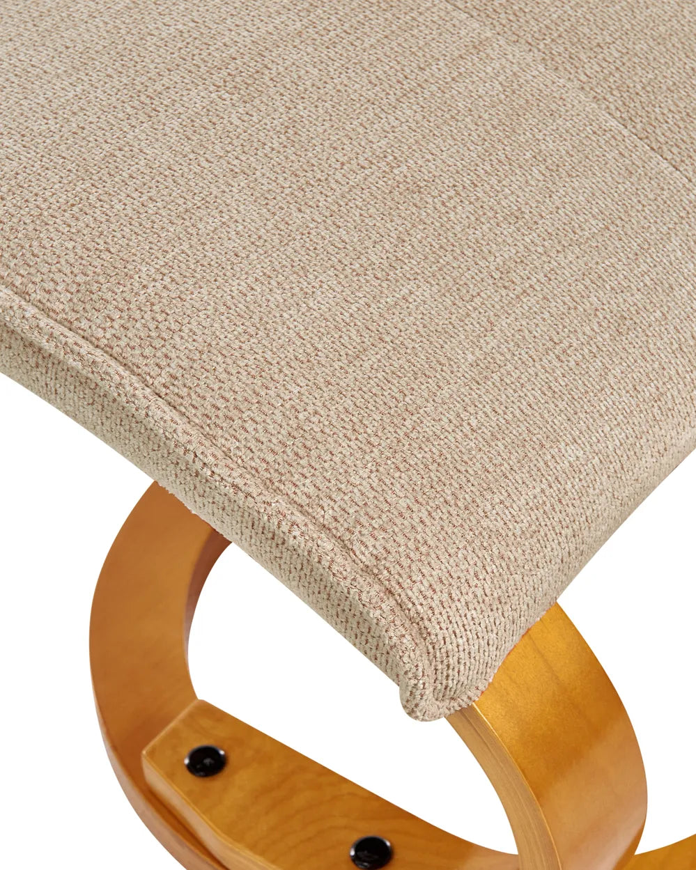 Massage Chair with Footstool Fabric Beige Arliana