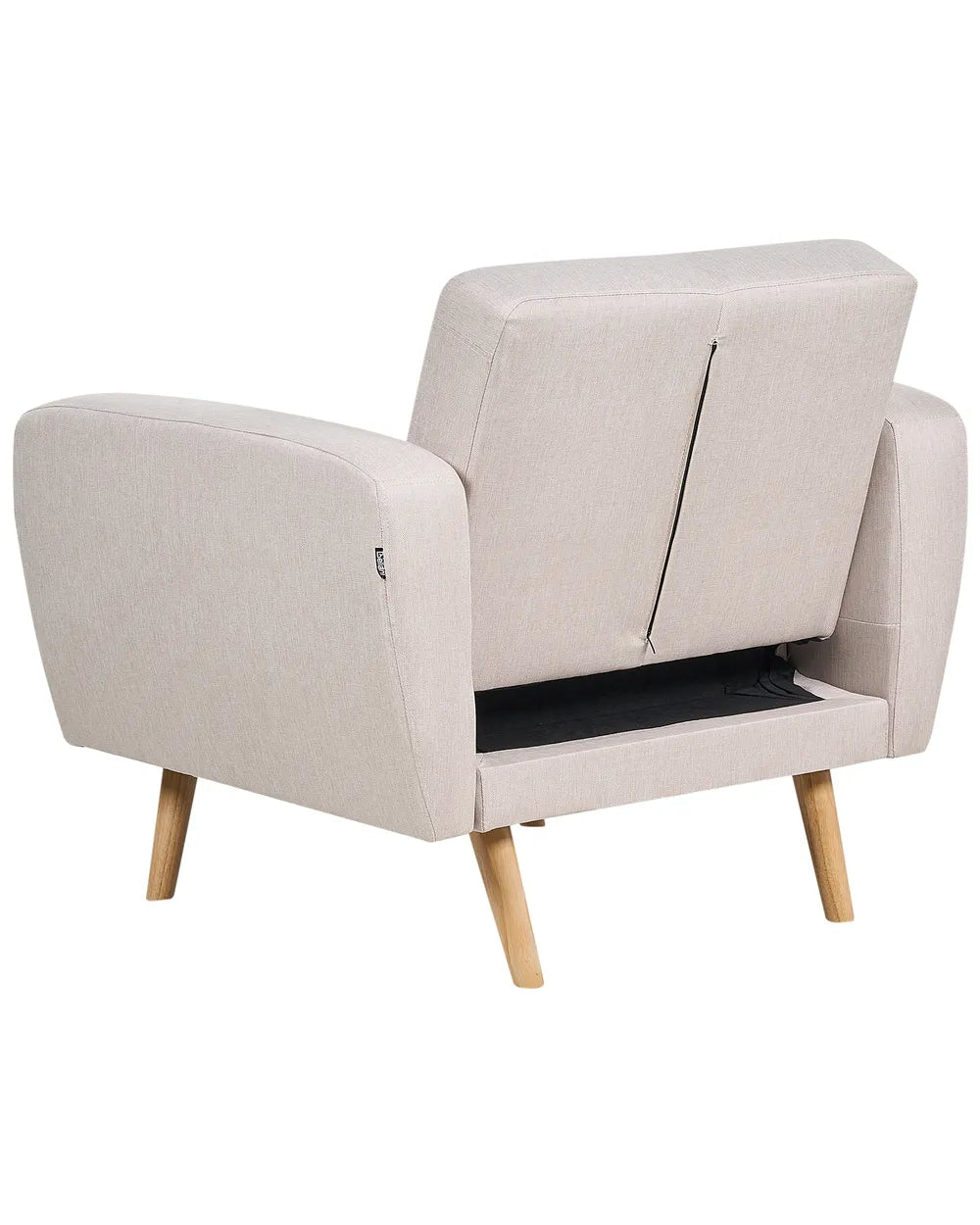 Armchair Fabric Light Beige Raeliegh