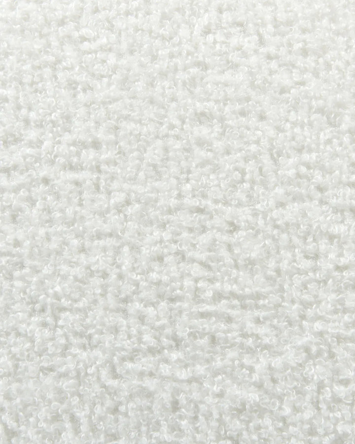 Swivel Armchair Boucle Off-White Halcott