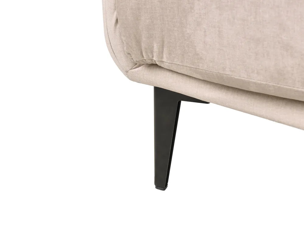 Sofa 3 Seater Velvet Beige Palmieri