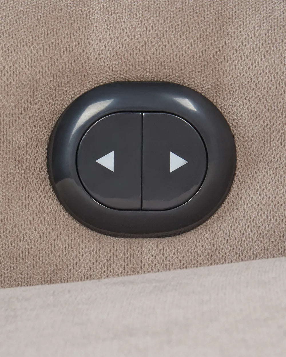 Recliner Chair With Footrest Fabric Taupe Keyri