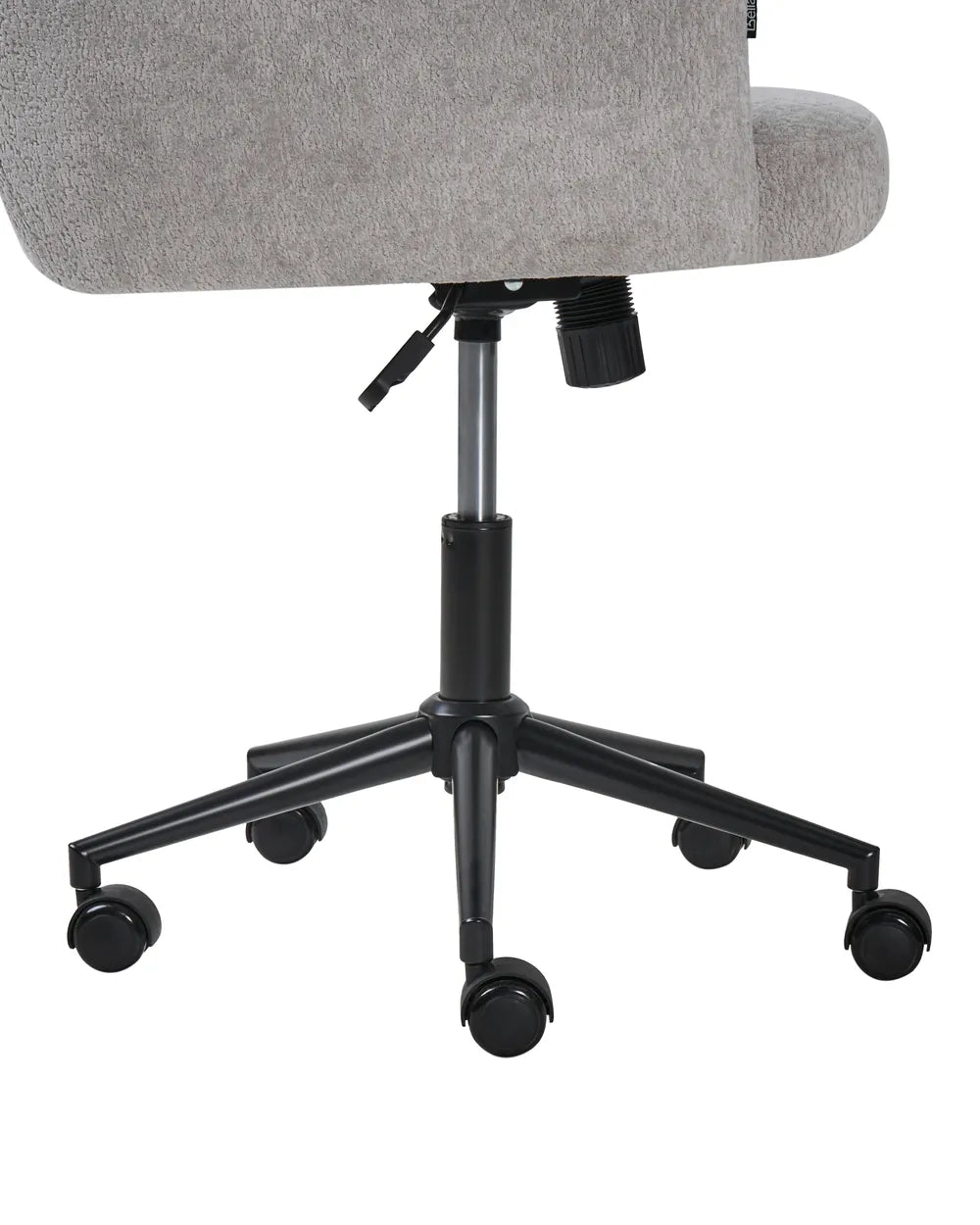 Desk Chair Faux Fur Grey Brionni