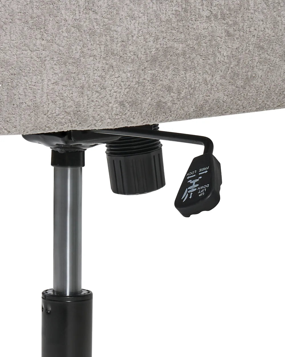 Desk Chair Faux Fur Grey Brionni