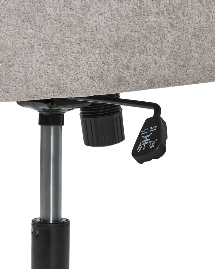 Desk Chair Faux Fur Grey Brionni