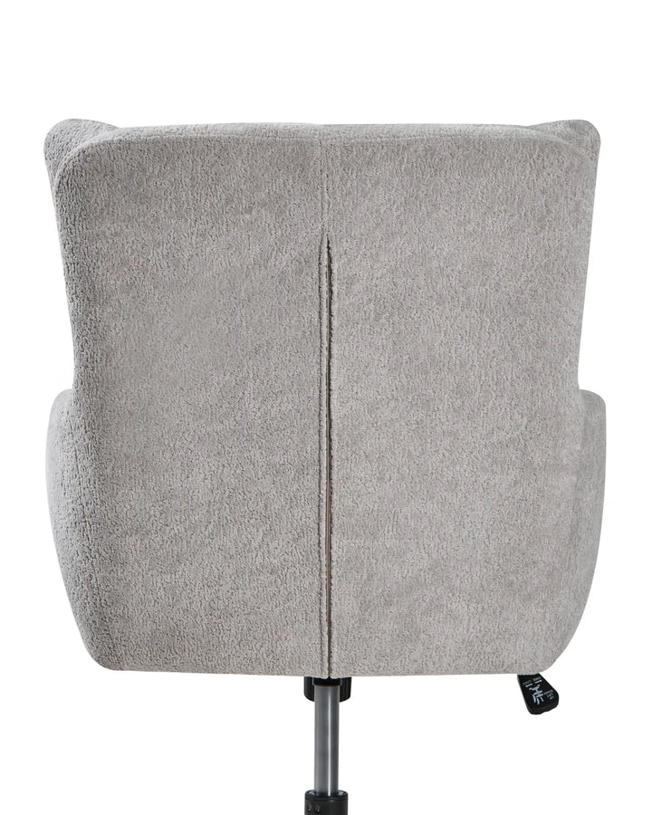 Desk Chair Faux Fur Grey Brionni