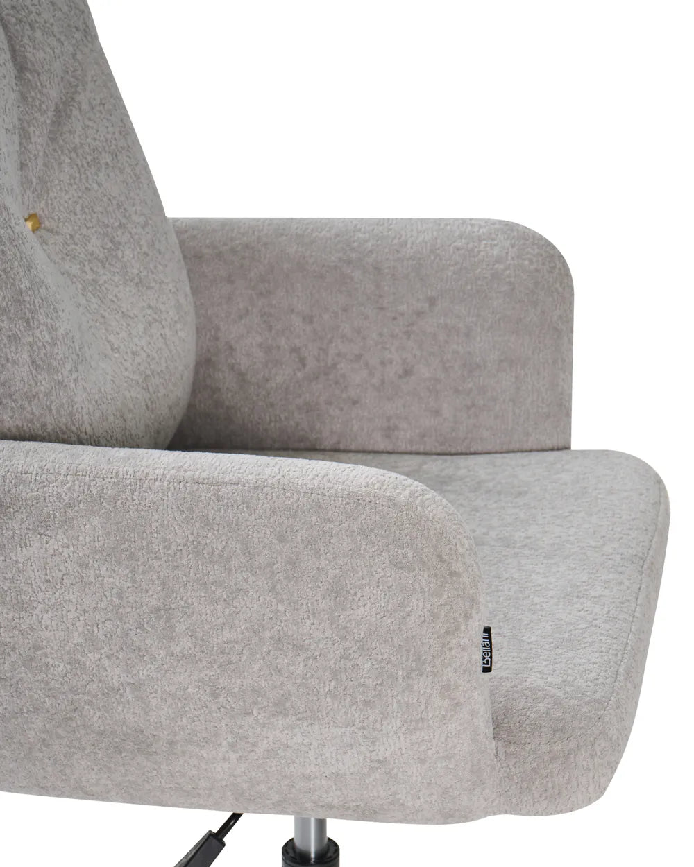 Desk Chair Faux Fur Grey Brionni