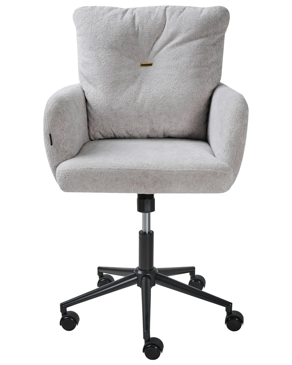 Desk Chair Faux Fur Grey Brionni