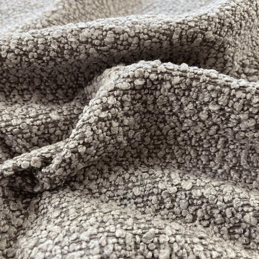 Ross Black Wood & Grey Boucle Armchair