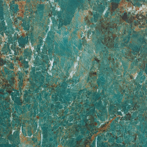 Arco Green Marble Effect Round Side Table