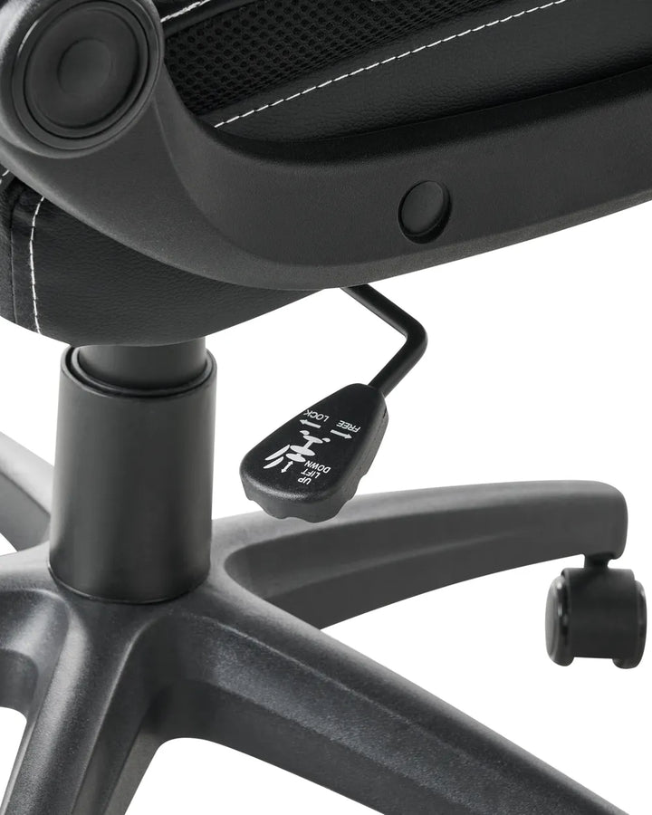 Executive Chair Faux Leather Black Louise