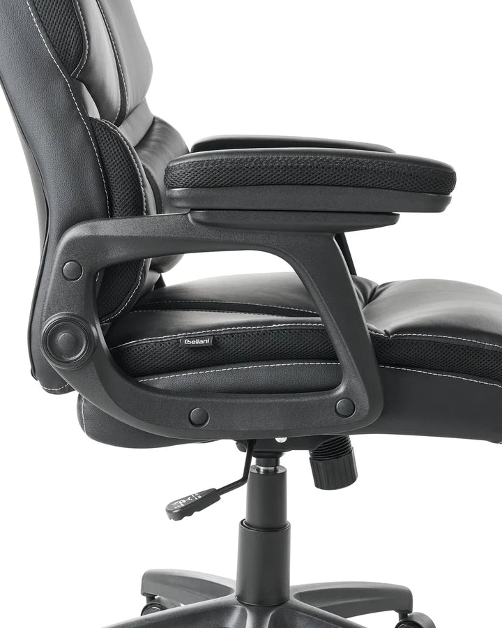 Executive Chair Faux Leather Black Louise