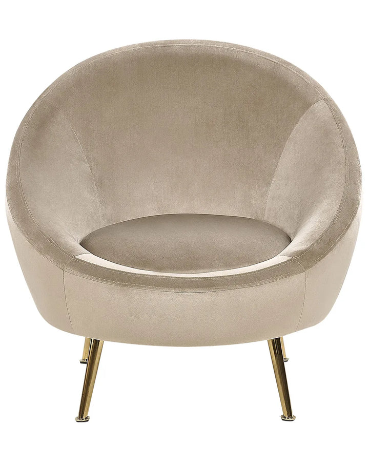 Armchair Velvet Taupe Avianna