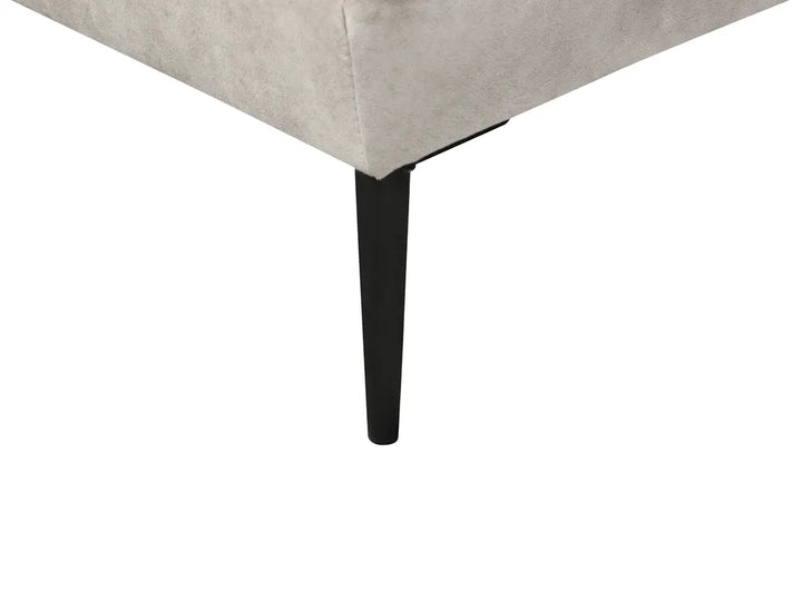 Corner Sofa 3 Seater Velvet Grey Right Hand Weller