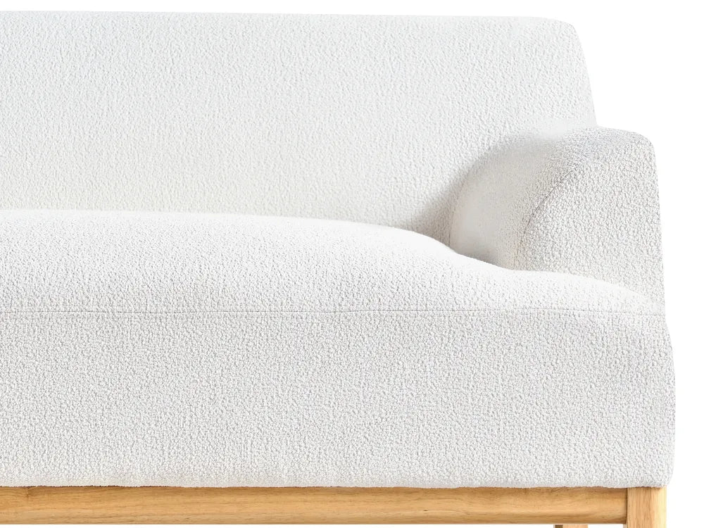 Corner Sofa 3 Seater Boucle Off-White Right Hand Azuri