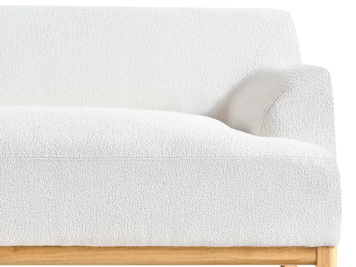 Corner Sofa 3 Seater Boucle Off-White Right Hand Azuri