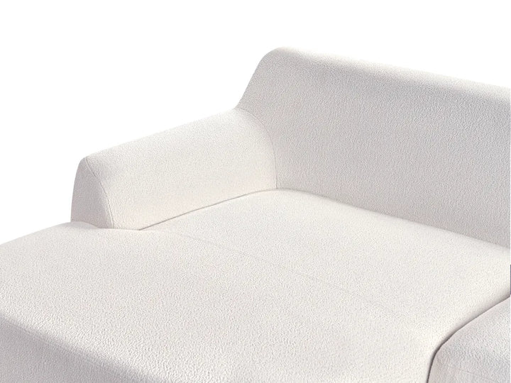 Corner Sofa 3 Seater Boucle Off-White Right Hand Azuri