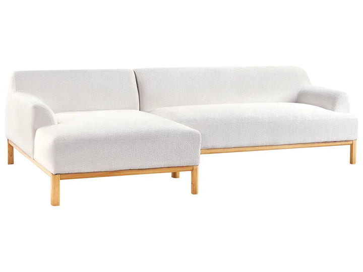 Corner Sofa 3 Seater Boucle Off-White Right Hand Azuri
